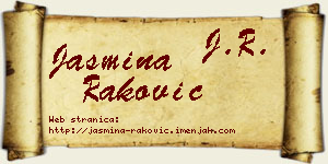 Jasmina Raković vizit kartica
